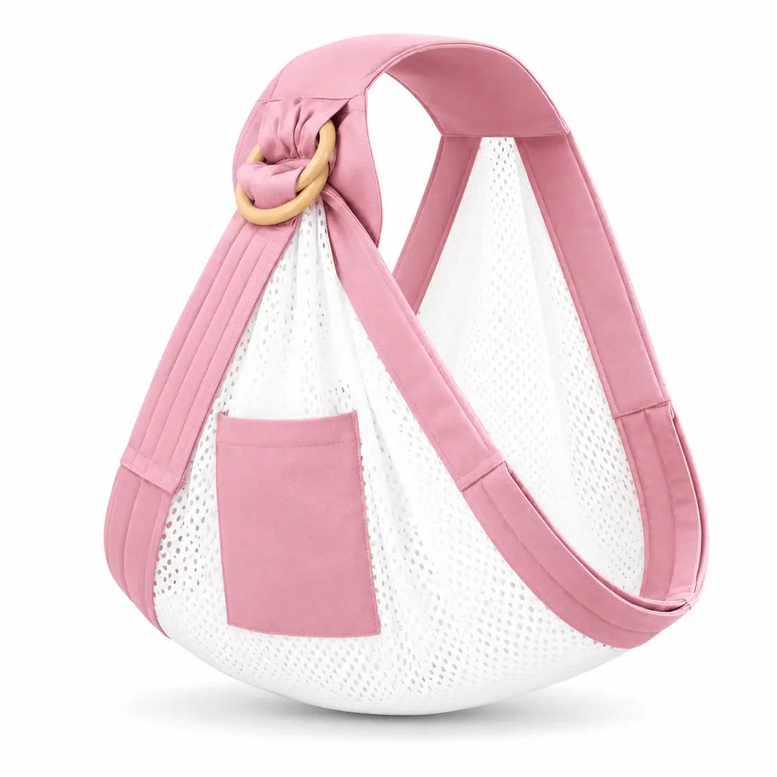 Pink Embrace Wrap™ baby wrap newborn sling designed for comfort and closeness with breathable cotton.