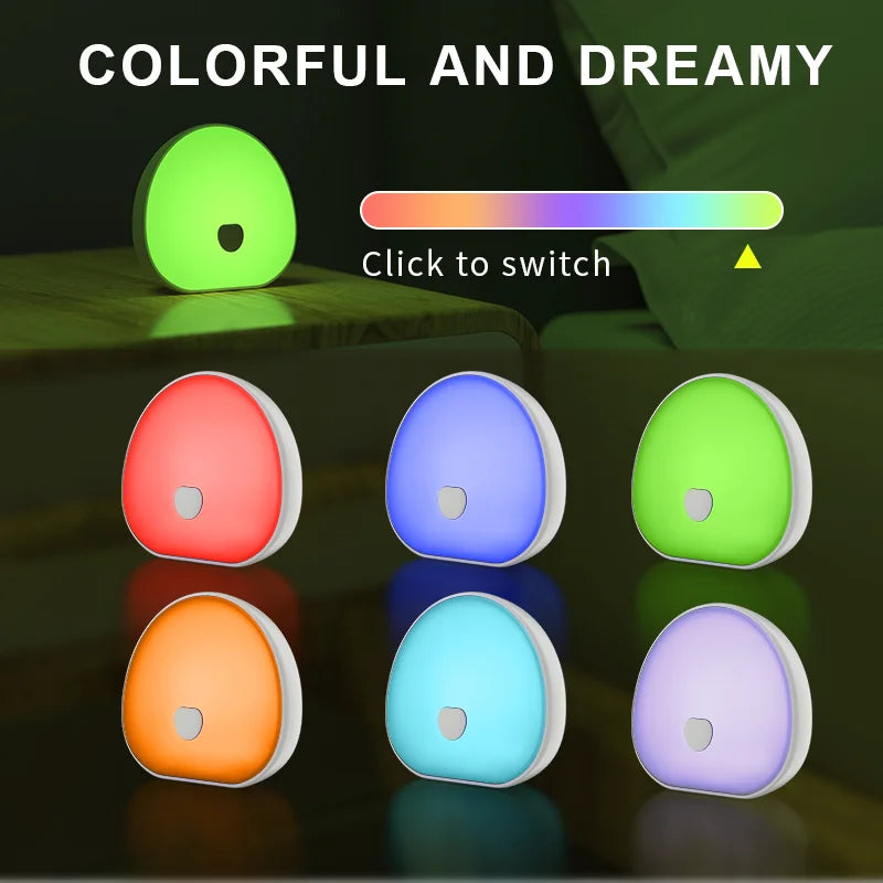 soft LED night light with multiple calming colour options