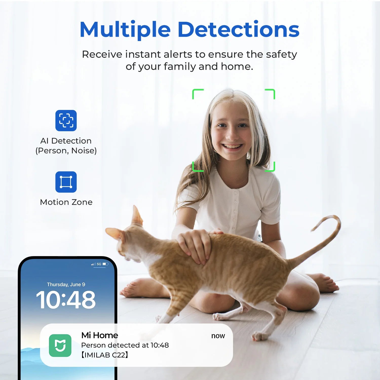 AI WiFi baby monitor with motion detection and smart alerts