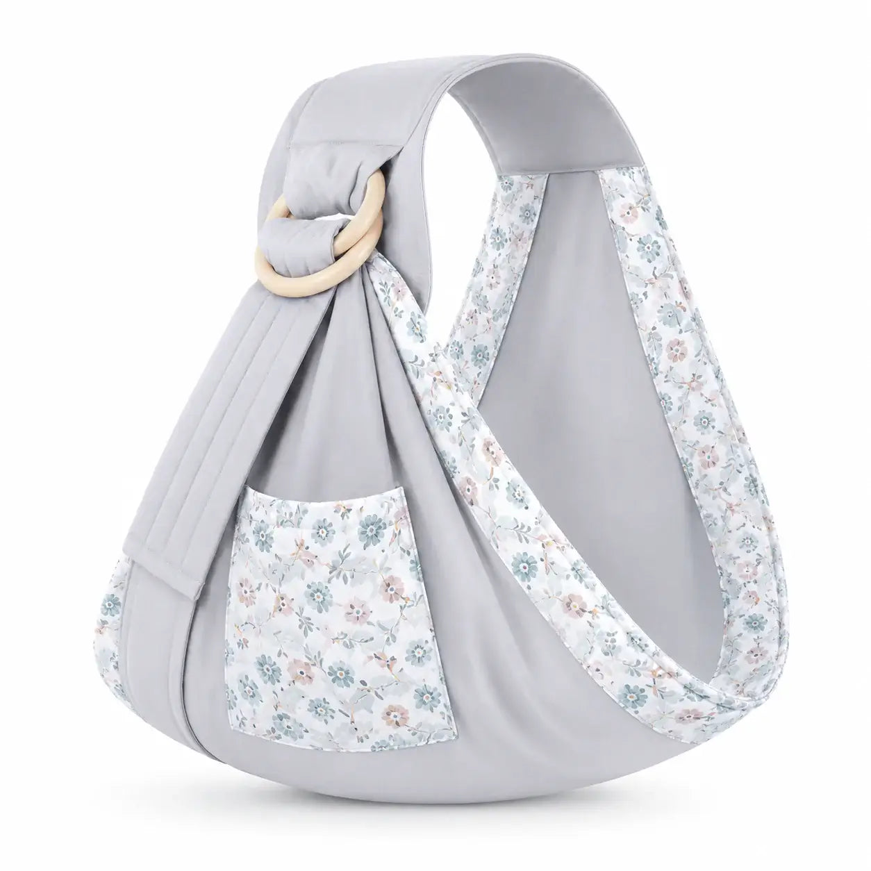 Embrace Wrap™ baby wrap newborn sling with floral print and supportive design for hands-free parenting.