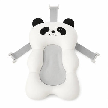 Panda-shaped product with straps on a white background